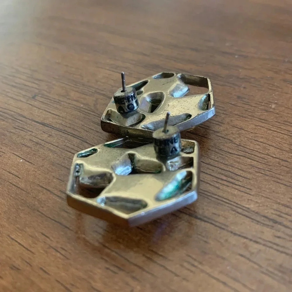 Bundle Of 3 Pairs Of Large Stud Earrings - image 6